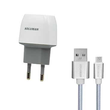 شارژر دیواری کلومن مدل KC-H805 بههمراه کابل MICRO USB شارژر دیواری کلومن مدل KC-H805 بههمراه کابل MICRO USB