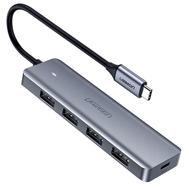 هاب USB-C یوگرین 4 پورت CM219 مدل 70336 هاب USB-C یوگرین 4 پورت CM219 مدل 70336