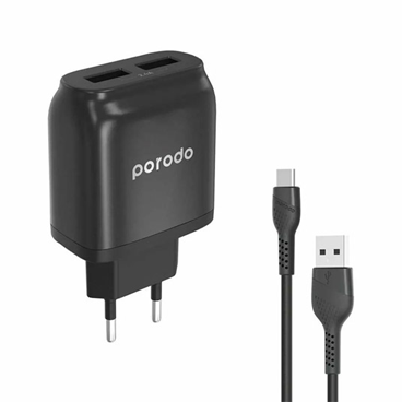 شارژر دیواری پرودو مدل PD-0203TEU به همراه کابل تبدیل USB-C شارژر دیواری پرودو مدل PD-0203TEU به همراه کابل تبدیل USB-C