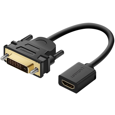 مبدل DVI به HDMI یوگرین مدل 20118 طول 22 سانتی متر مبدل DVI به HDMI یوگرین مدل 20118 طول 22 سانتی متر