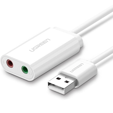 کابل تبدیل USB به جک 3.5 میلی متری صدا یوگرین US205 مدل 30143 کابل تبدیل USB به جک 3.5 میلی متری صدا یوگرین US205 مدل 30143