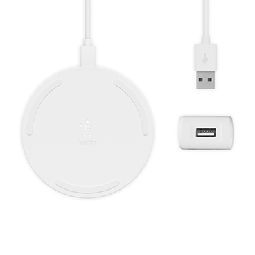 شارژر بی سیم بلکین مدل WIA001vf توان 10 وات + کابل 1.2 متری و شارژر دیواری QC 3.0 شارژر بی سیم بلکین مدل WIA001vf توان 10 وات + کابل 1.2 متری و شارژر دیواری QC 3.0
