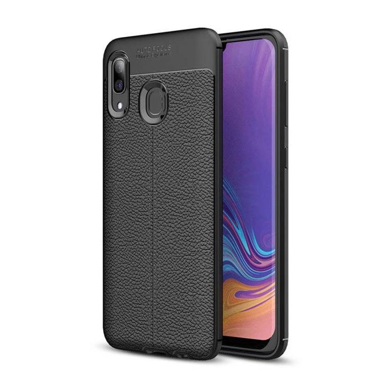 قاب ژله ای طرح چرم مدل Auto Focus مناسب برای گوشی سامسونگ Galaxy A30 