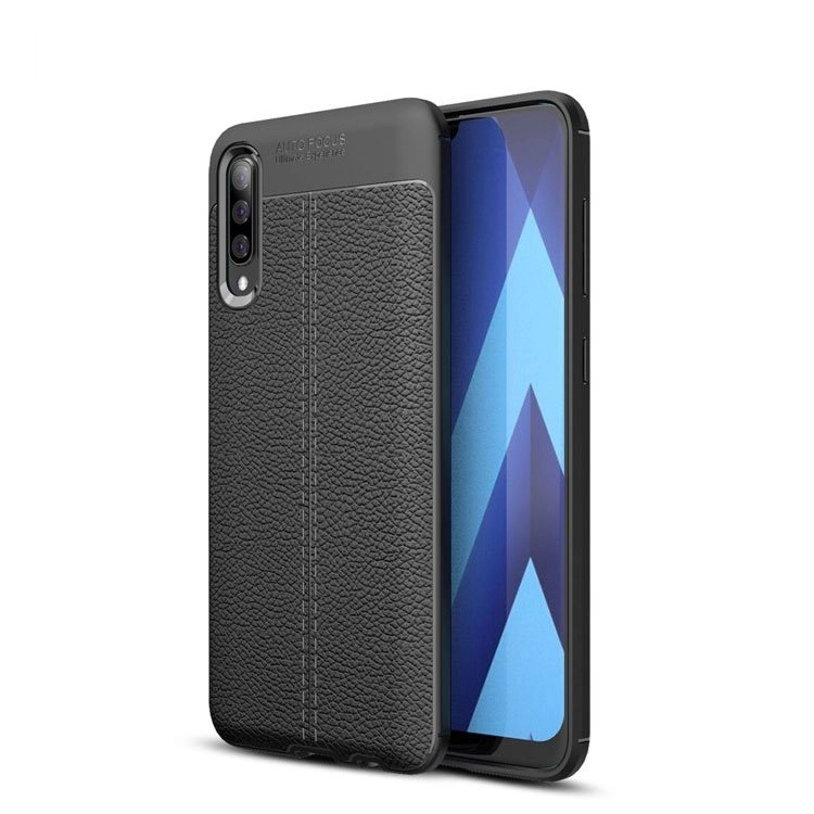 قاب ژله ای طرح چرم مدل Auto Focus مناسب برای گوشی سامسونگ Galaxy A50 