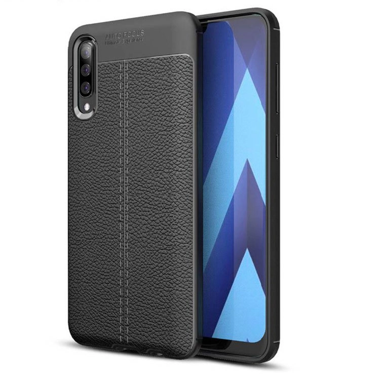 قاب ژله ای طرح چرم مدل Auto Focus مناسب برای گوشی سامسونگ Galaxy A70 