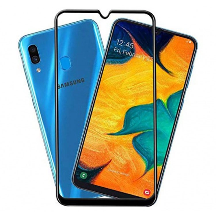 محافظ صفحه نمایش شیشه ای تمام چسب (فول گلس) سامسونگ Galaxy A30 محافظ صفحه نمایش شیشه ای تمام چسب (فول گلس) سامسونگ Galaxy A30