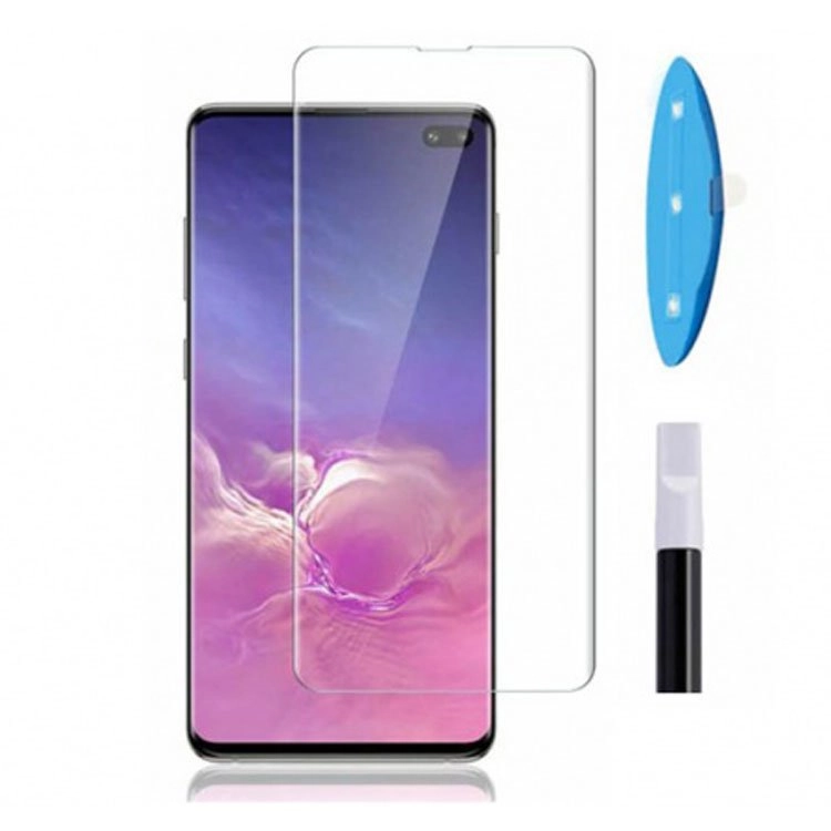 محافظ صفحه نمایش شیشه ای UV مناسب برای گوشی سامسونگ Galaxy S10 محافظ صفحه نمایش شیشه ای UV مناسب برای گوشی سامسونگ Galaxy S10