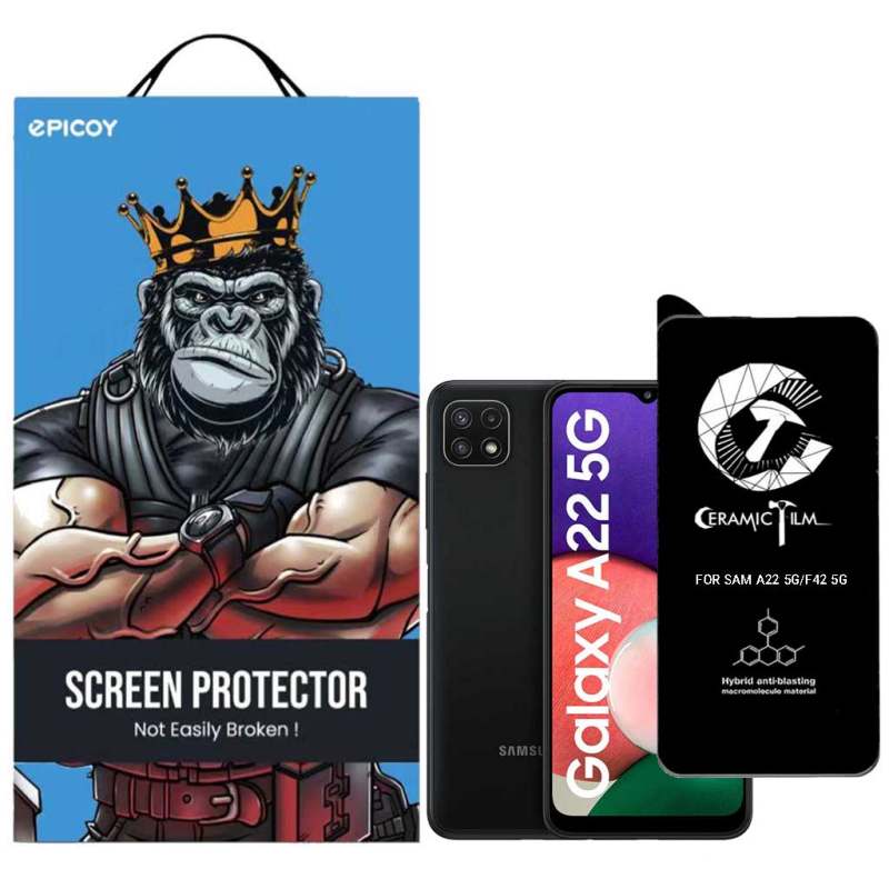 محافظ صفحه نمایش گوشی سامسونگ Galaxy A22 5G/ F42 5G اپیکوی سرامیکی مدل CR7 محافظ صفحه نمایش گوشی سامسونگ Galaxy A22 5G/ F42 5G اپیکوی سرامیکی مدل CR7