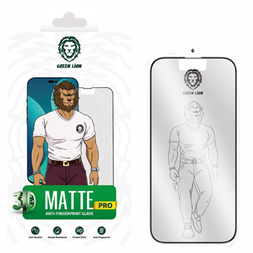 گلس گوشی اپل iPhone 14 Pro Max گرین مات مدل 3D Matte Pro گلس گوشی اپل iPhone 14 Pro Max گرین مات مدل 3D Matte Pro