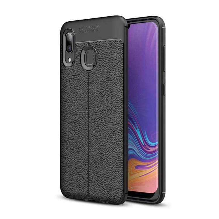 قاب ژله ای طرح چرم مدل Auto Focus مناسب برای گوشی سامسونگ Galaxy A40 