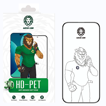 گلس گوشی اپل iPhone 14 گرین مدل 3D HD-Pet گلس گوشی اپل iPhone 14 گرین مدل 3D HD-Pet
