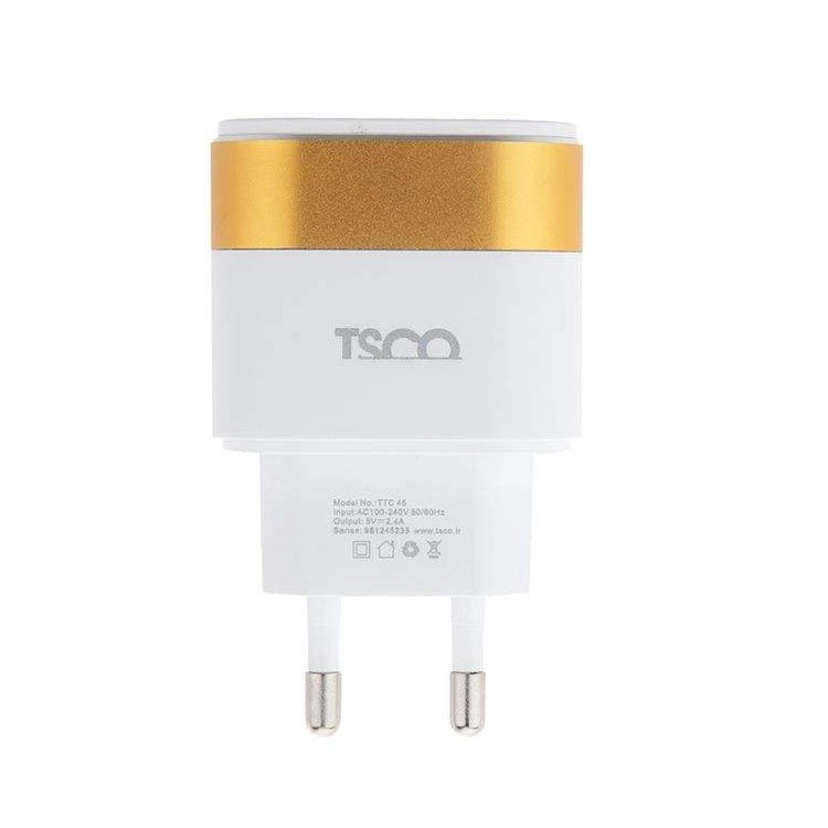 شارژر دیواری تسکو مدل TTC 45 شارژر دیواری تسکو مدل TTC 45