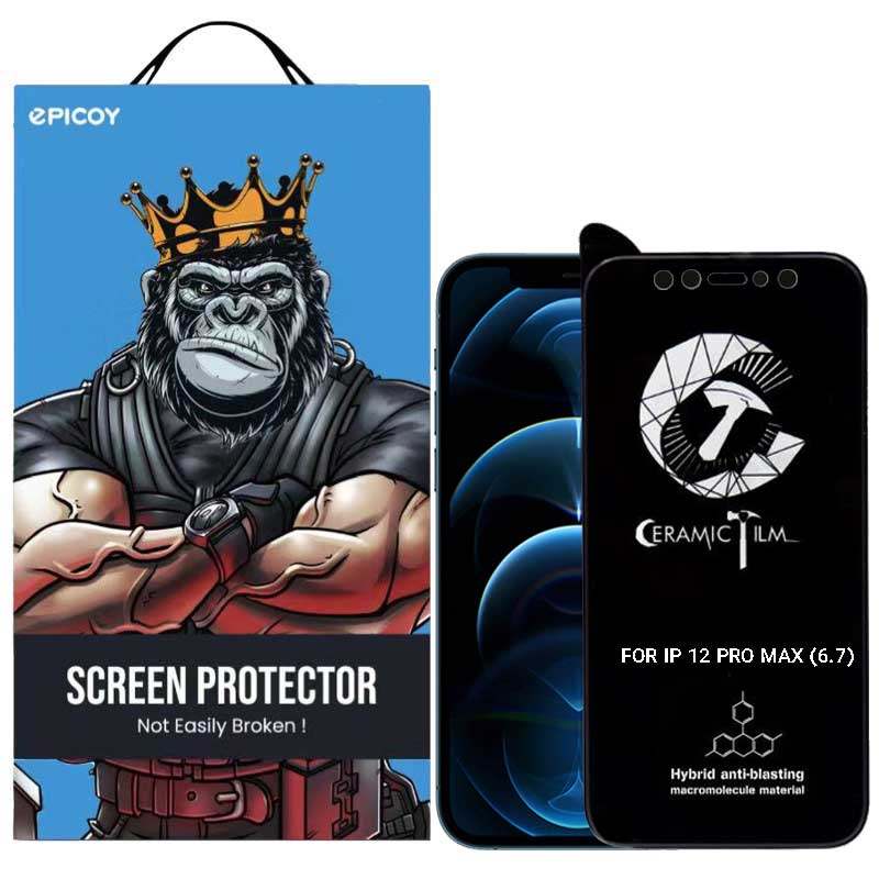 محافظ صفحه نمایش سرامیکی گوشی اپل iPhone 12 Pro Max اپیکوی مدل CR7-M محافظ صفحه نمایش سرامیکی گوشی اپل iPhone 12 Pro Max اپیکوی مدل CR7-M