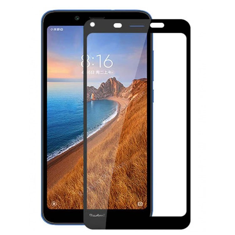 محافظ صفحه شیشه ای تمام چسب مناسب برای گوشی شیائومی Redmi 7A محافظ صفحه شیشه ای تمام چسب مناسب برای گوشی شیائومی Redmi 7A