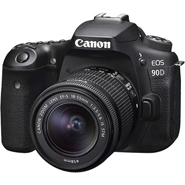دوربین عکاسی کانن مدل EOS 90D با لنز 18-55 STM میلی متری و لوازم جانبی