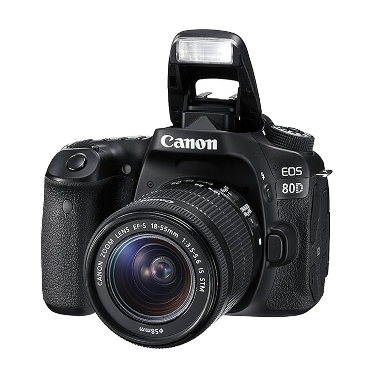 دوربین عکاسی کانن مدل EOS 80D با لنز 18-55 میلی متری f/4-5.6 IS STM