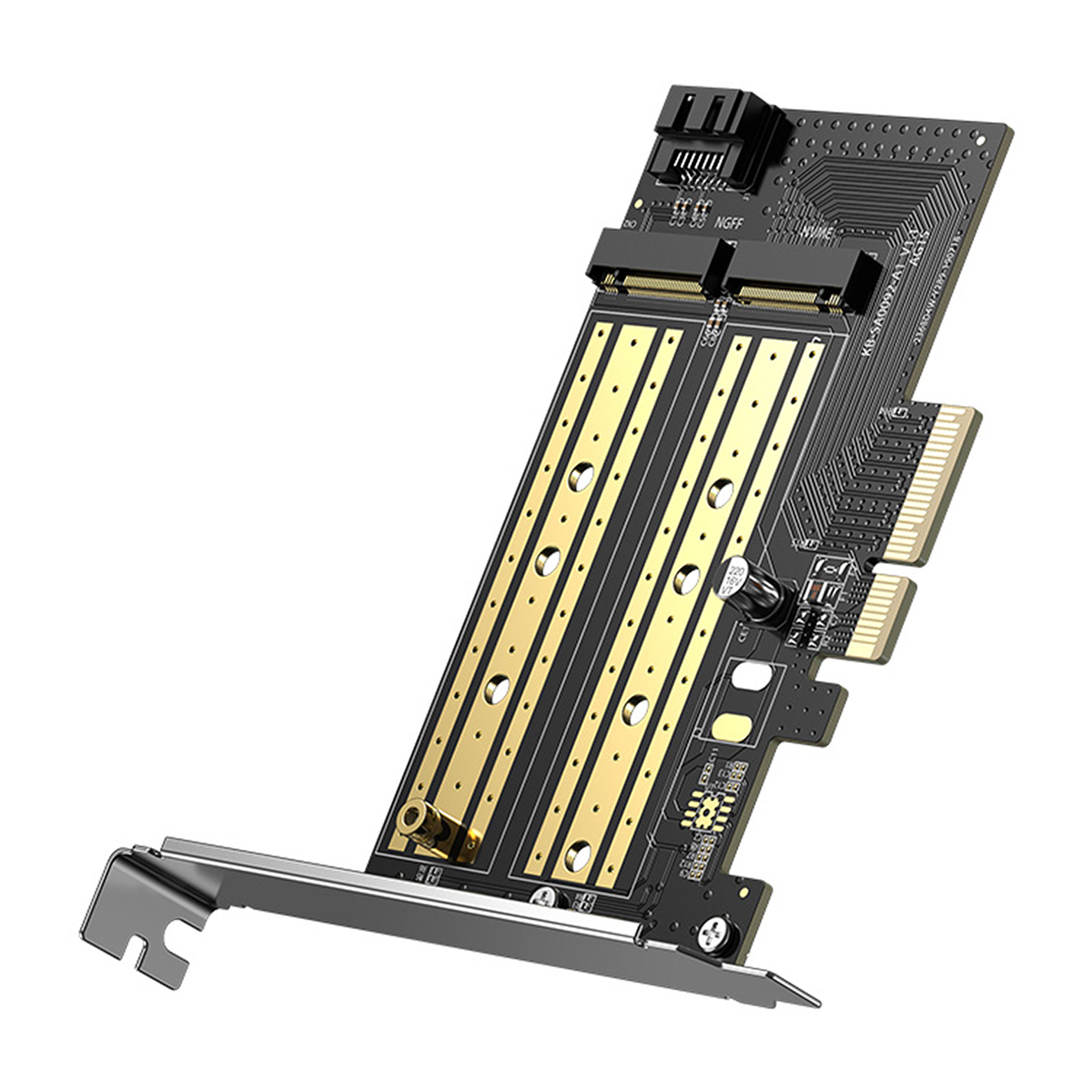 تبدیل M.2 M-Key+M.2 B-Key به PCle 3.0 4X یوگرین CM302 مدل 70504 تبدیل M.2 M-Key+M.2 B-Key به PCle 3.0 4X یوگرین CM302 مدل 70504