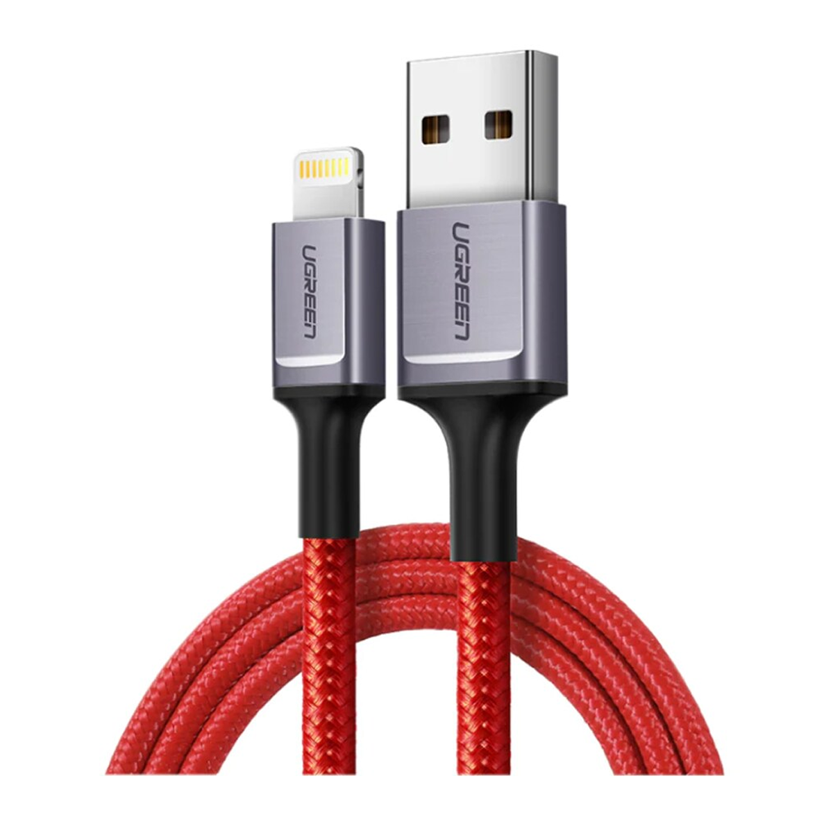 کابل لایتنینگ به USB یوگرین US293 مدل 80635 طول 1 متر کابل لایتنینگ به USB یوگرین US293 مدل 80635 طول 1 متر