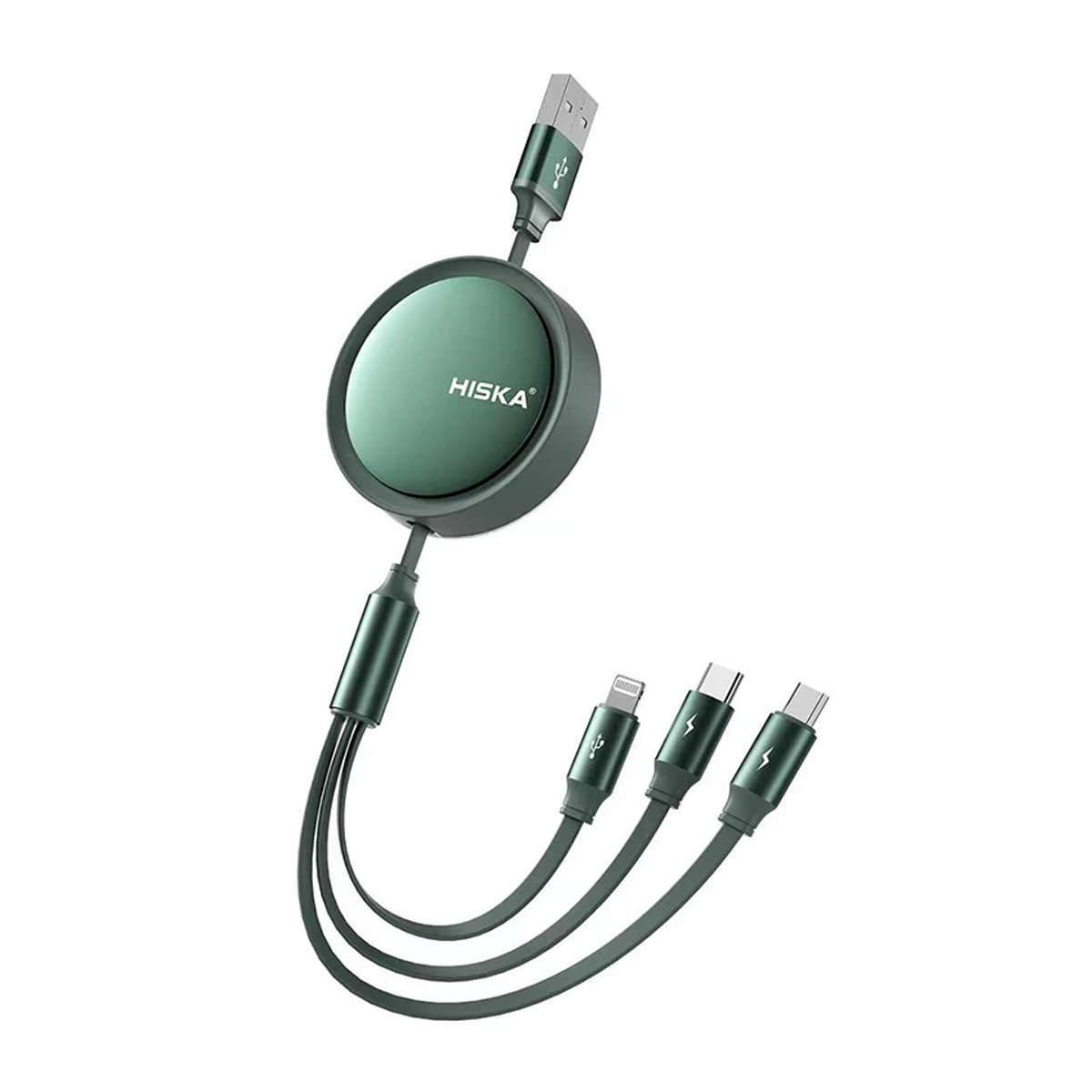 کابل USB به لایتنینگ / USB-C / MicroUSB هیسکا مدل LX-10 طول 1.2 متر کابل USB به لایتنینگ / USB-C / MicroUSB هیسکا مدل LX-10 طول 1.2 متر