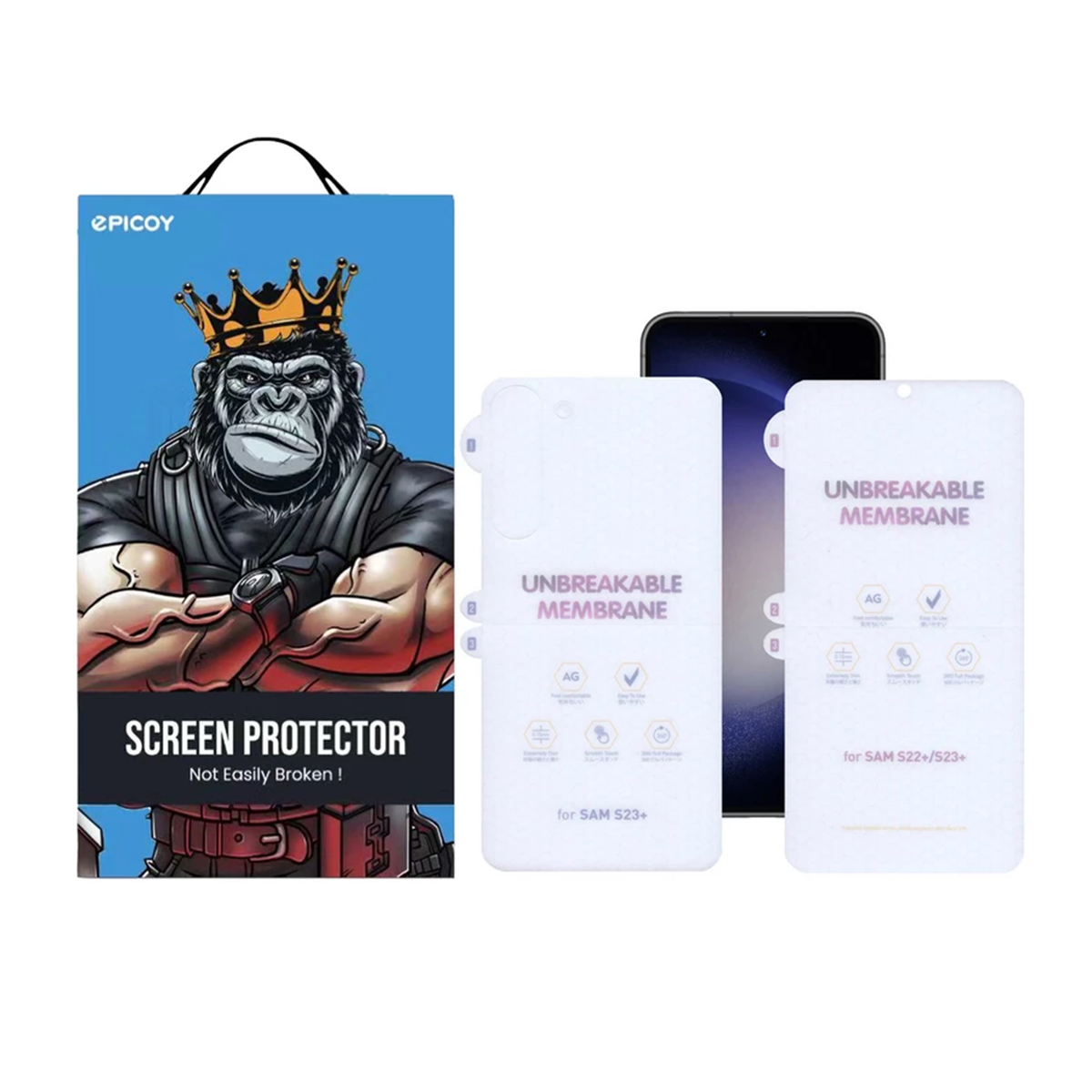 گلس گوشی سامسونگ Galaxy S23 Plus اپیکوی مدل Hydrogel-Matte گلس گوشی سامسونگ Galaxy S23 Plus اپیکوی مدل Hydrogel-Matte