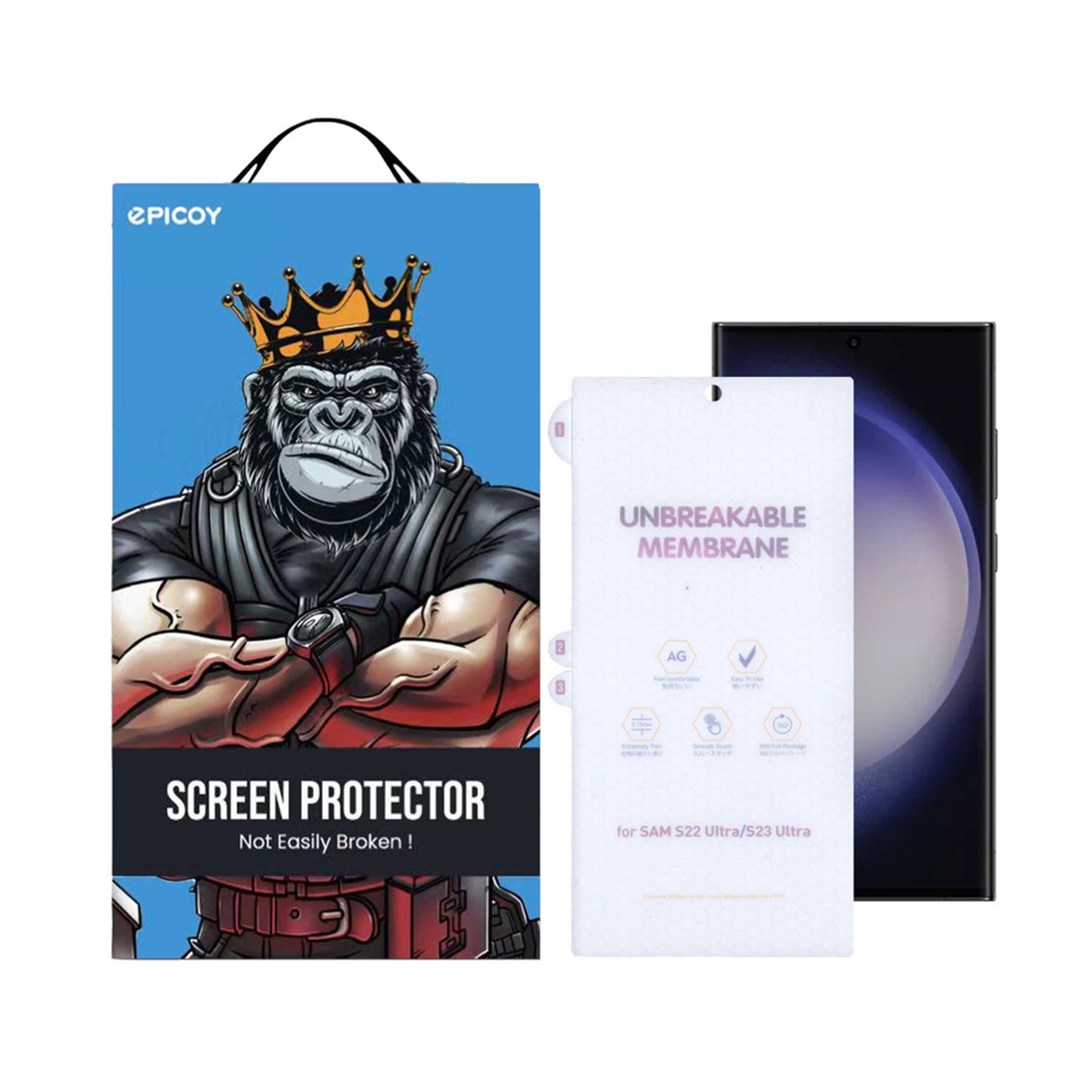 گلس گوشی سامسونگ Galaxy S23 Ultra/ S22 ultra اپیکوی مدل Hydrogette گلس گوشی سامسونگ Galaxy S23 Ultra/ S22 ultra اپیکوی مدل Hydrogette