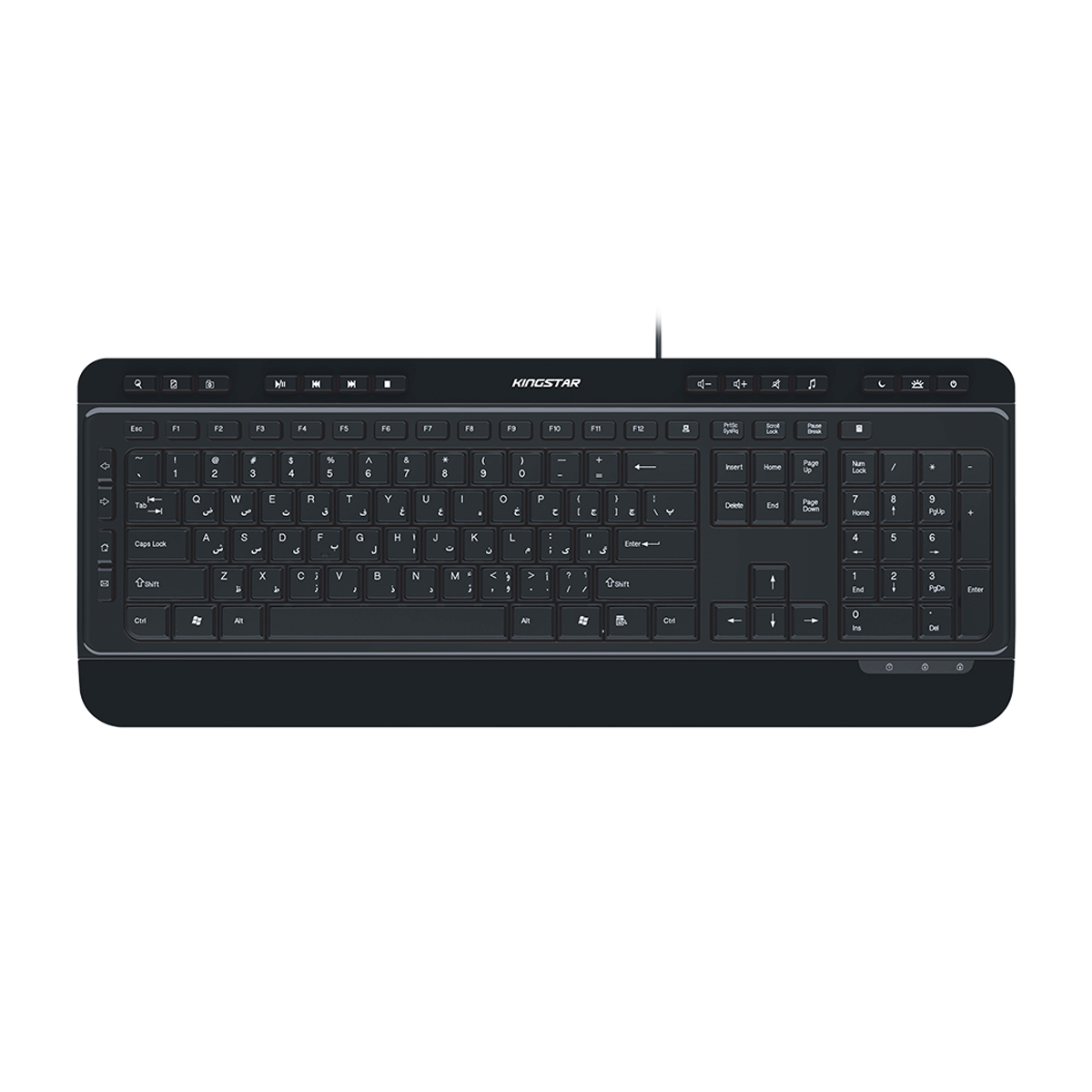 کیبورد با سیم کینگ استار مدل KB97 کیبورد با سیم کینگ استار مدل KB97
