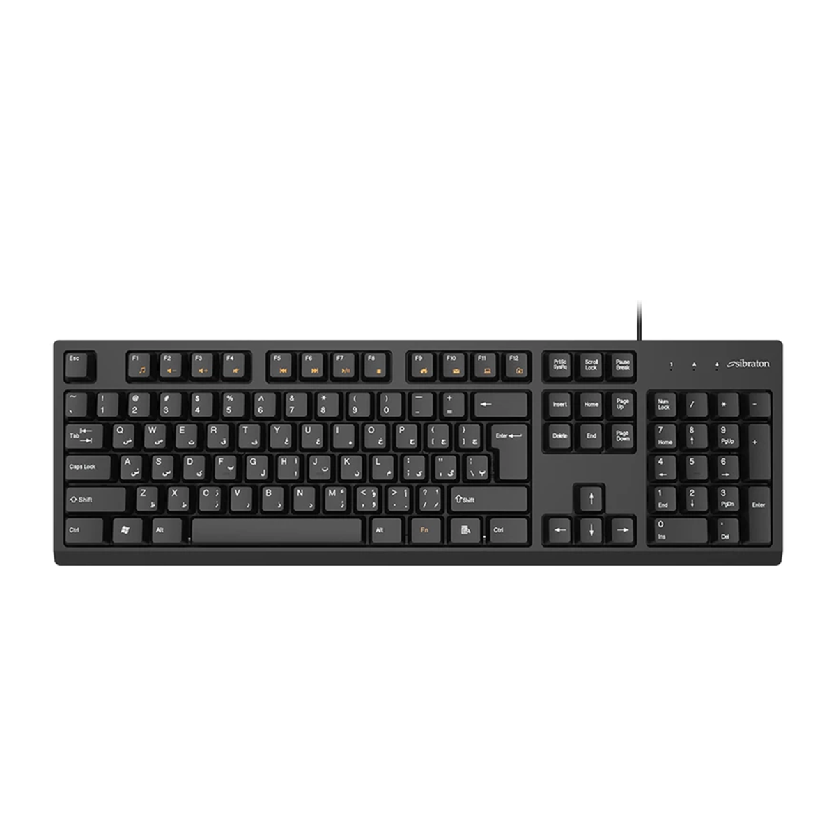 کیبورد با سیم سیبراتون مدل SKB557 کیبورد با سیم سیبراتون مدل SKB557