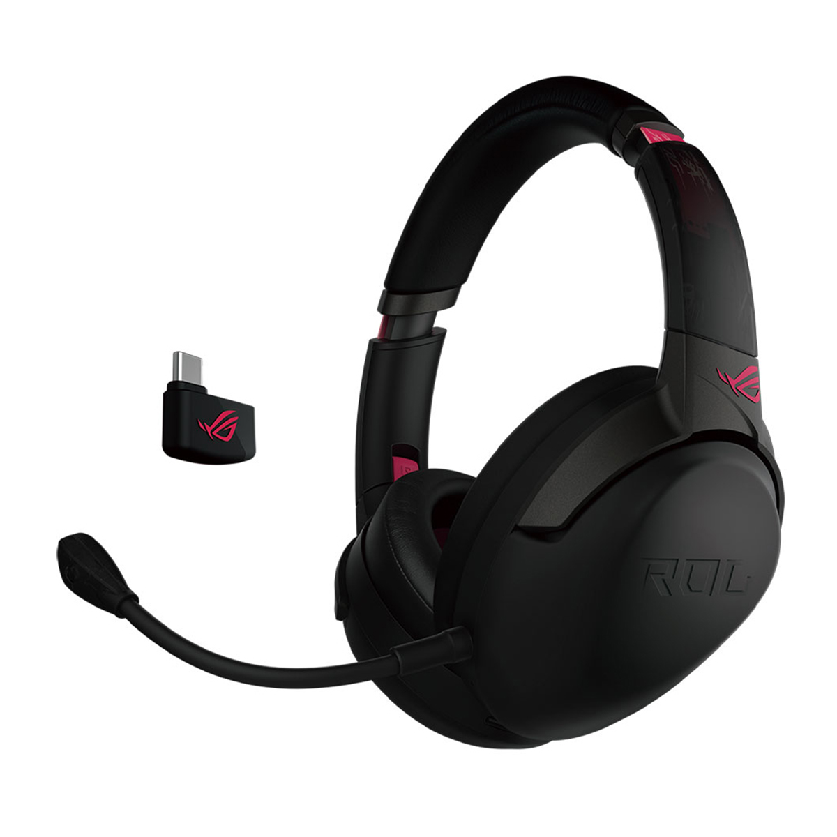 هدفون گیمینگ بی سیم ایسوس مدل ROG STRIX GO 2.4 Electro Punk
