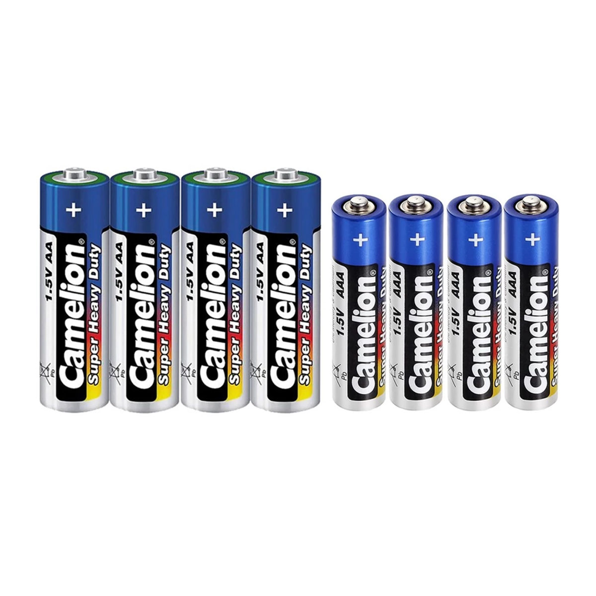باتری قلمی و نیم قلمی کملیون مدل Super Heavy Duty بسته 8 عددی باتری قلمی و نیم قلمی کملیون مدل Super Heavy Duty بسته 8 عددی