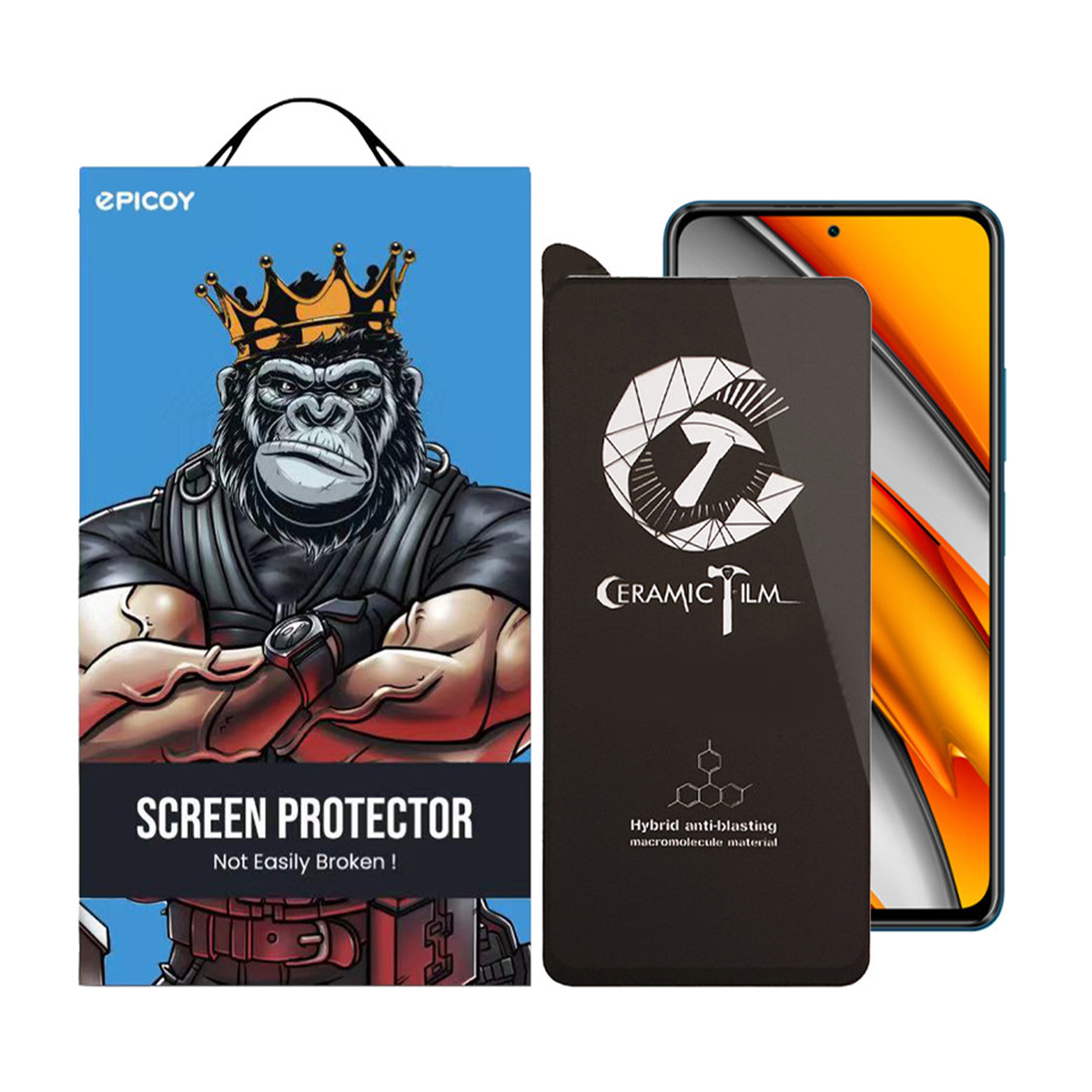 گلس گوشی شیائومی Poco X3 Pro /X3 Nfc /X3 اپیکوی مدل CR7 گلس گوشی شیائومی Poco X3 Pro /X3 Nfc /X3 اپیکوی مدل CR7