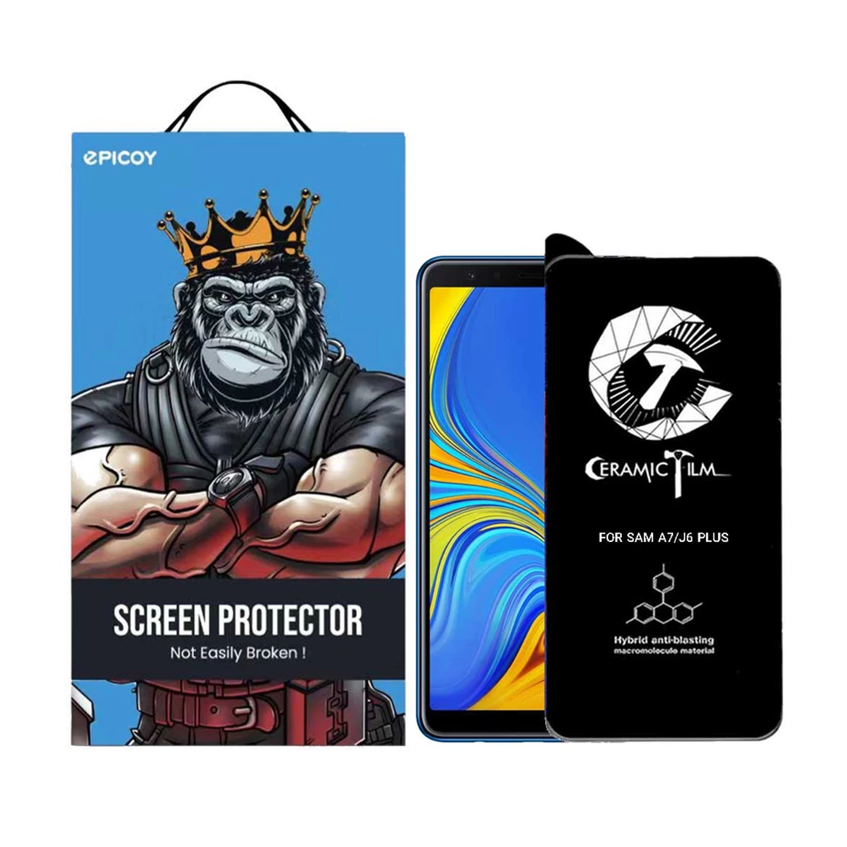 گلس گوشی سامسونگ گلکسی A7 2018 /J6 Plus اپیکوی مدل CR7-M  