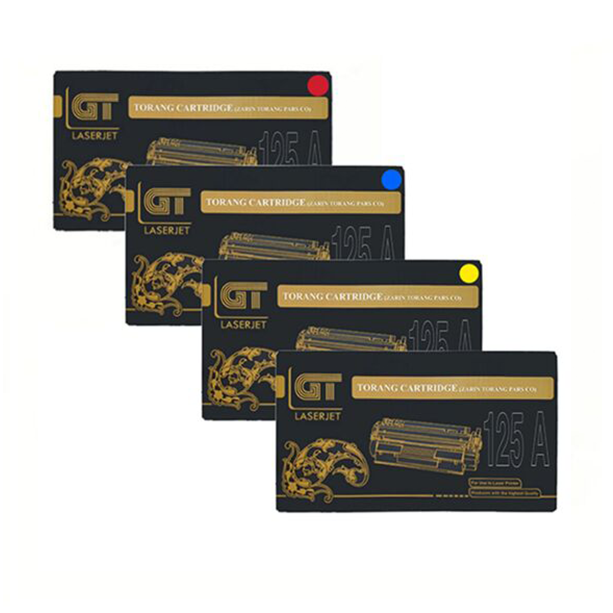 کارتریج جی تی طرح اچ پی 125ASET ست چهار رنگ کارتریج جی تی طرح اچ پی 125ASET ست چهار رنگ