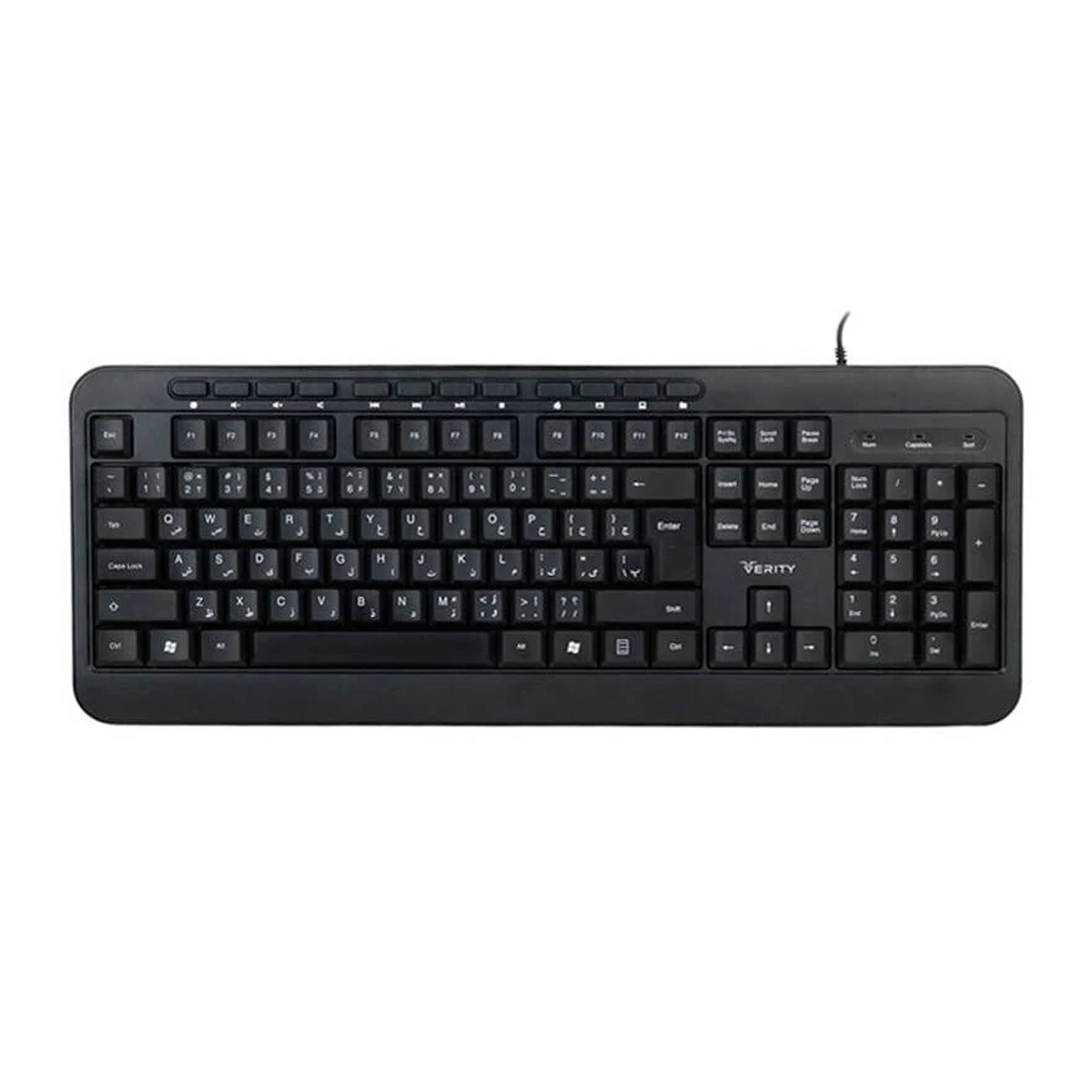 کیبورد با سیم وریتی مدل V-KB6128 کیبورد با سیم وریتی مدل V-KB6128