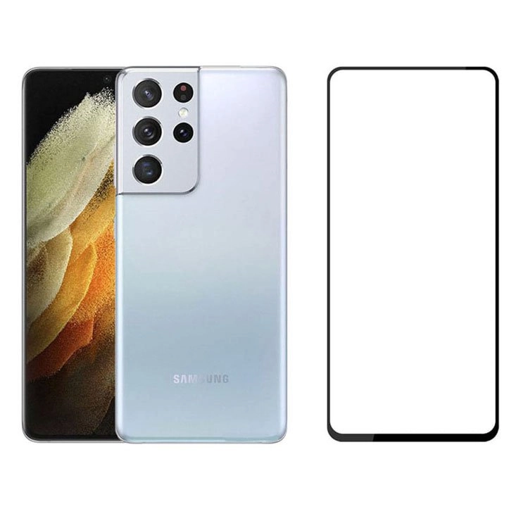 محافظ صفحه نمایش شیشه ای مناسب برای گوشی موبایل سامسونگ مدل Galaxy S21 Ultra 5G محافظ صفحه نمایش شیشه ای مناسب برای گوشی موبایل سامسونگ مدل Galaxy S21 Ultra 5G