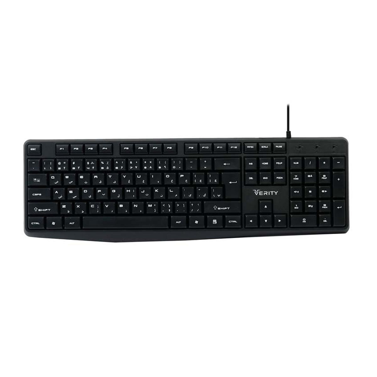 کیبورد با سیم وریتی مدل V-KB6124 کیبورد با سیم وریتی مدل V-KB6124