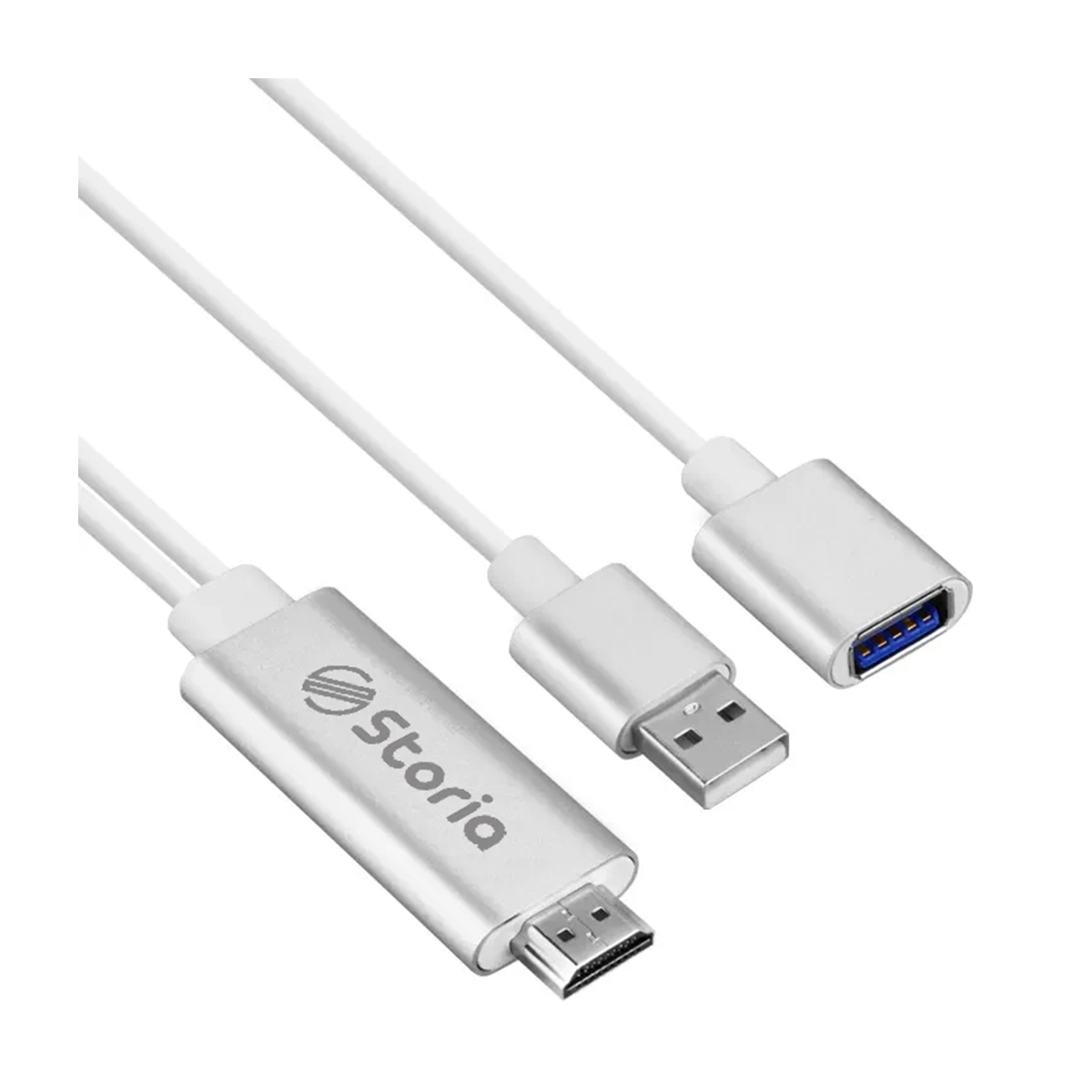 کابل تبدیل HDMI به یو اس بی/ میکرو یو اس بی استوریا مدل ST-HD01 طول 1.8 متر