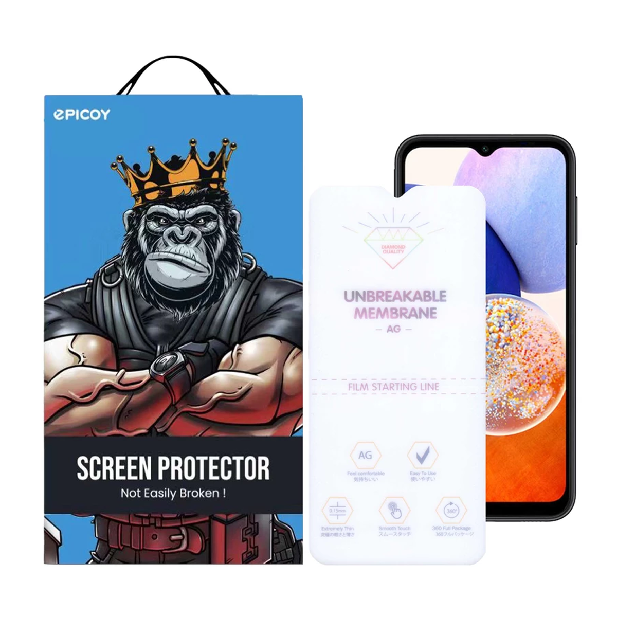 گلس گوشی سامسونگ Galaxy A14 اپیکوی مات مدل Hydrogel-Matte گلس گوشی سامسونگ Galaxy A14 اپیکوی مات مدل Hydrogel-Matte