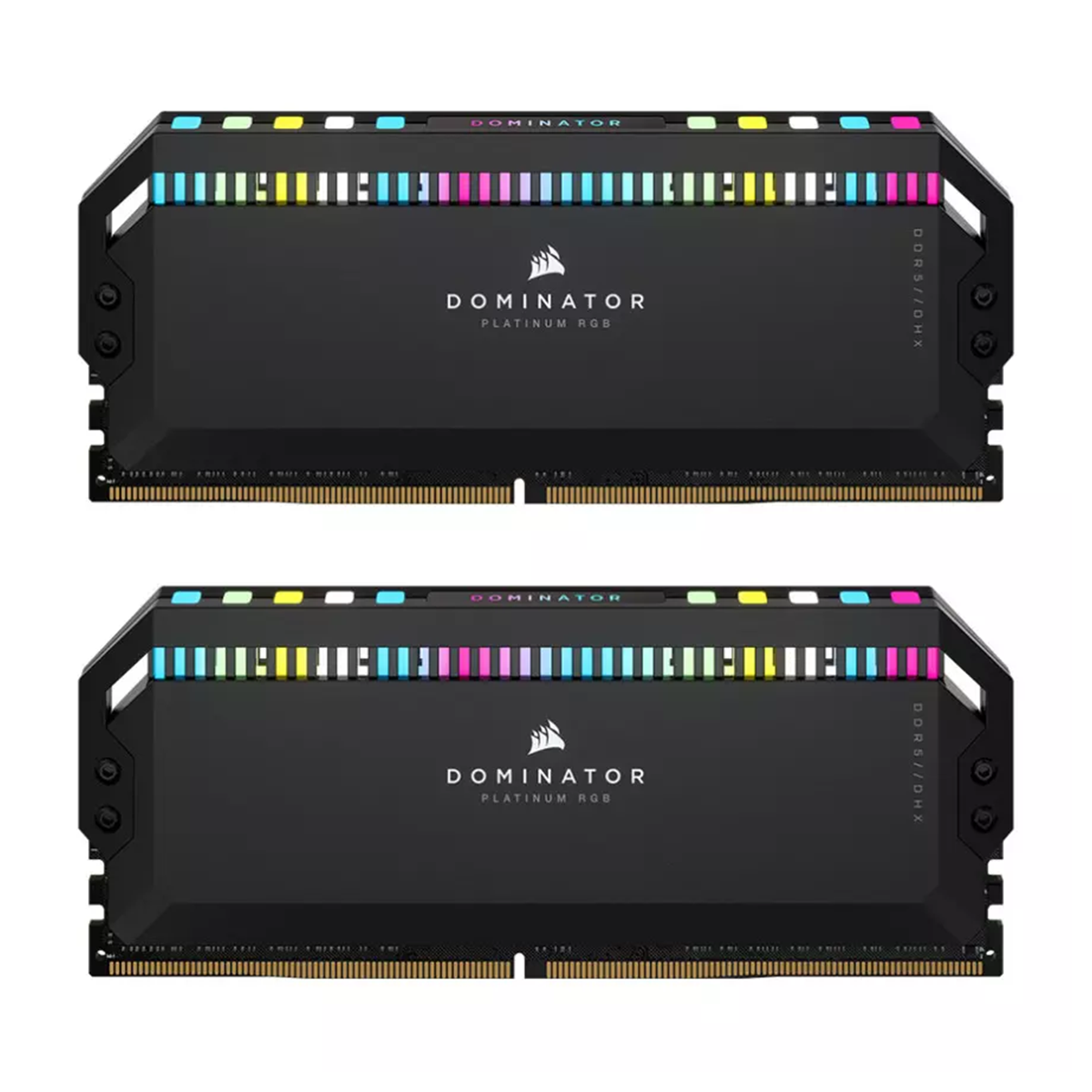 رم کامپیوتر DDR5 دو کاناله 6000 مگاهرتز CL40 کورسیر مدل Dominator Platinum RGB ظرفیت 64 گیگابایت رم کامپیوتر DDR5 دو کاناله 6000 مگاهرتز CL40 کورسیر مدل Dominator Platinum RGB ظرفیت 64 گیگابایت