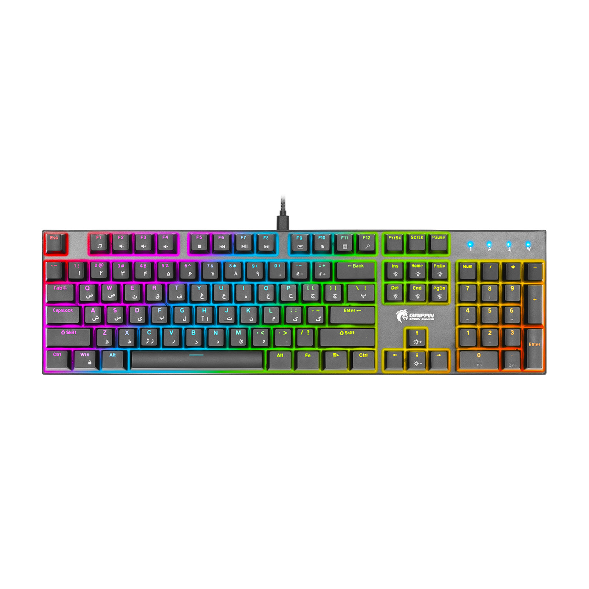 کیبورد گیمینگ گرین مدل GK802-RGB کیبورد گیمینگ گرین مدل GK802-RGB