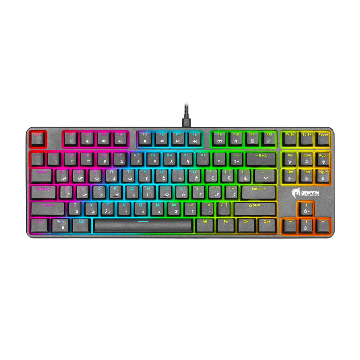 کیبورد گیمینگ گرین مدل GK801-RGB کیبورد گیمینگ گرین مدل GK801-RGB