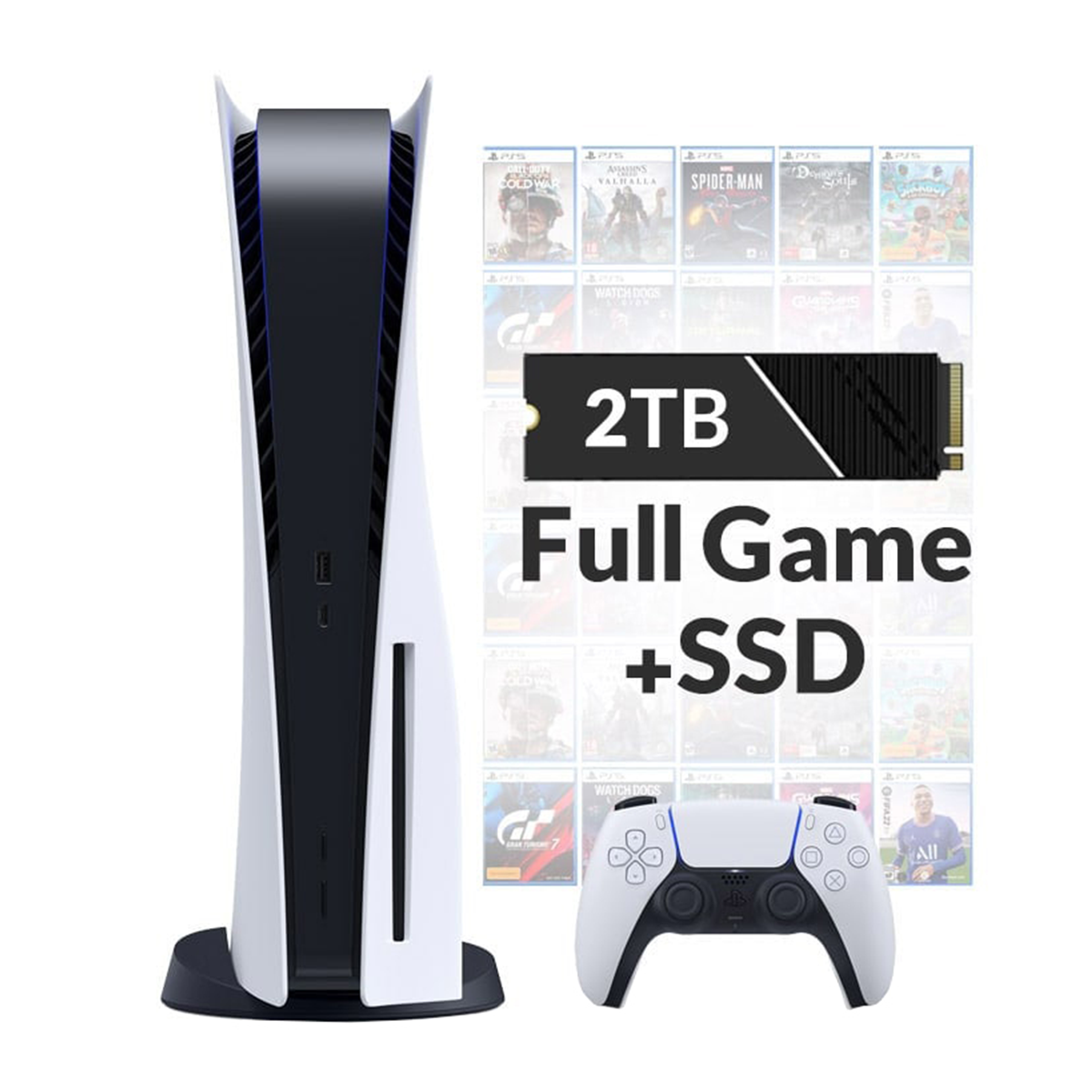پلی استیشن 5 استاندارد با SSD دو ترابایت Full Game پلی استیشن 5 استاندارد با SSD دو ترابایت Full Game