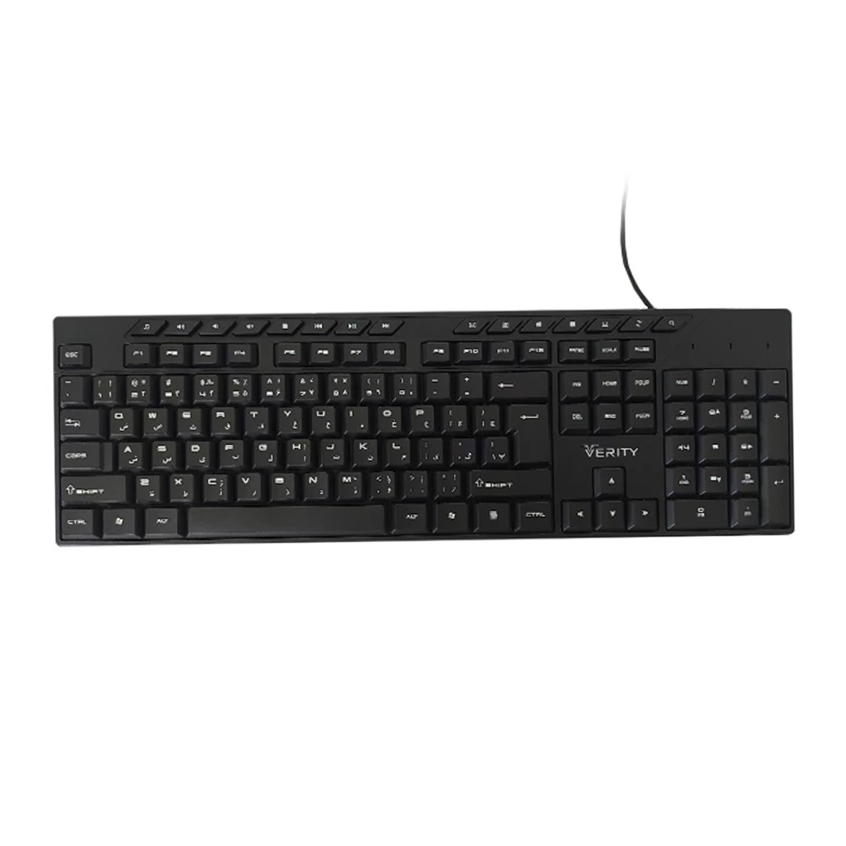 کیبورد با سیم وریتی مدل V-KB6123 کیبورد با سیم وریتی مدل V-KB6123