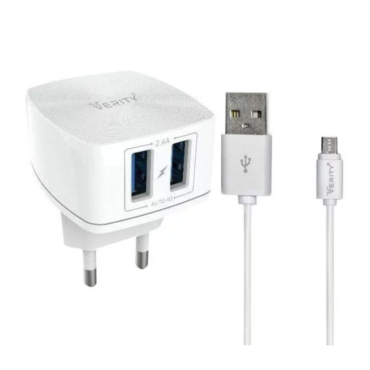شارژر دیواری وریتی مدل AP-2112 به همراه کابل میکرو یو اس بی شارژر دیواری وریتی مدل AP-2112 به همراه کابل میکرو یو اس بی