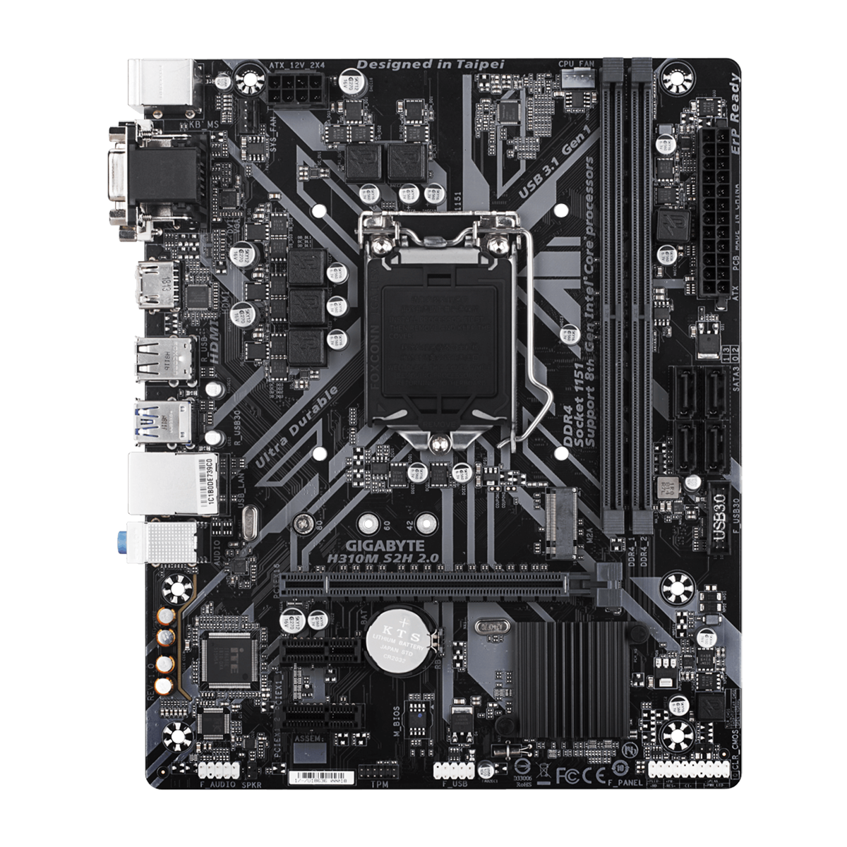 مادربرد گیگابایت مدل H310M S2H 2.0 rev. 1.0 مادربرد گیگابایت مدل H310M S2H 2.0 rev. 1.0