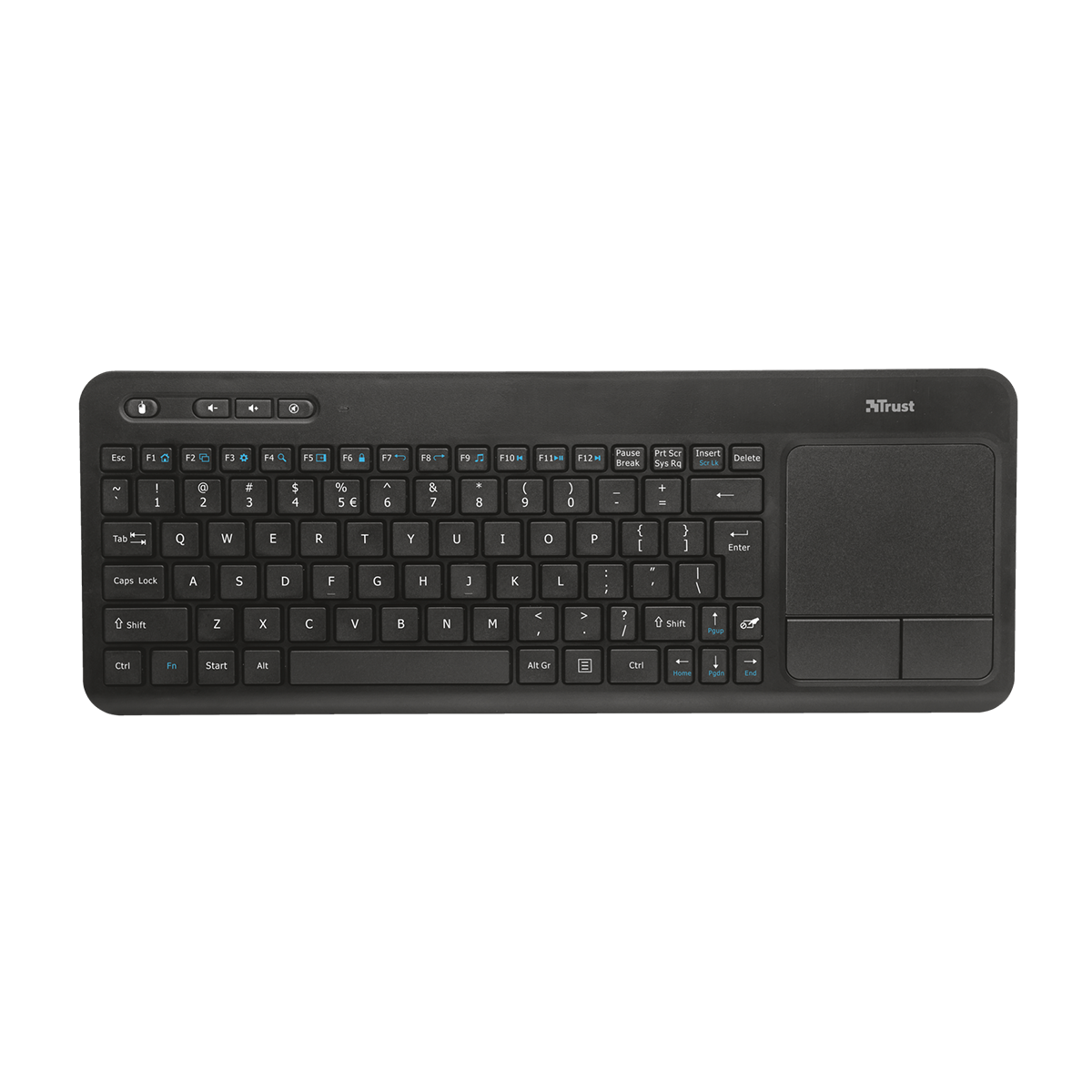 کیبورد بی سیم تراست مدل Veza Multimedia Keyboard with Touchpad کیبورد بی سیم تراست مدل Veza Multimedia Keyboard with Touchpad