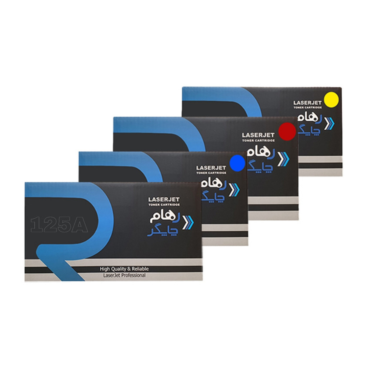 کارتریج رهام چاپگر طرح اچ پی 125A ست چهار رنگ کارتریج رهام چاپگر طرح اچ پی 125A ست چهار رنگ