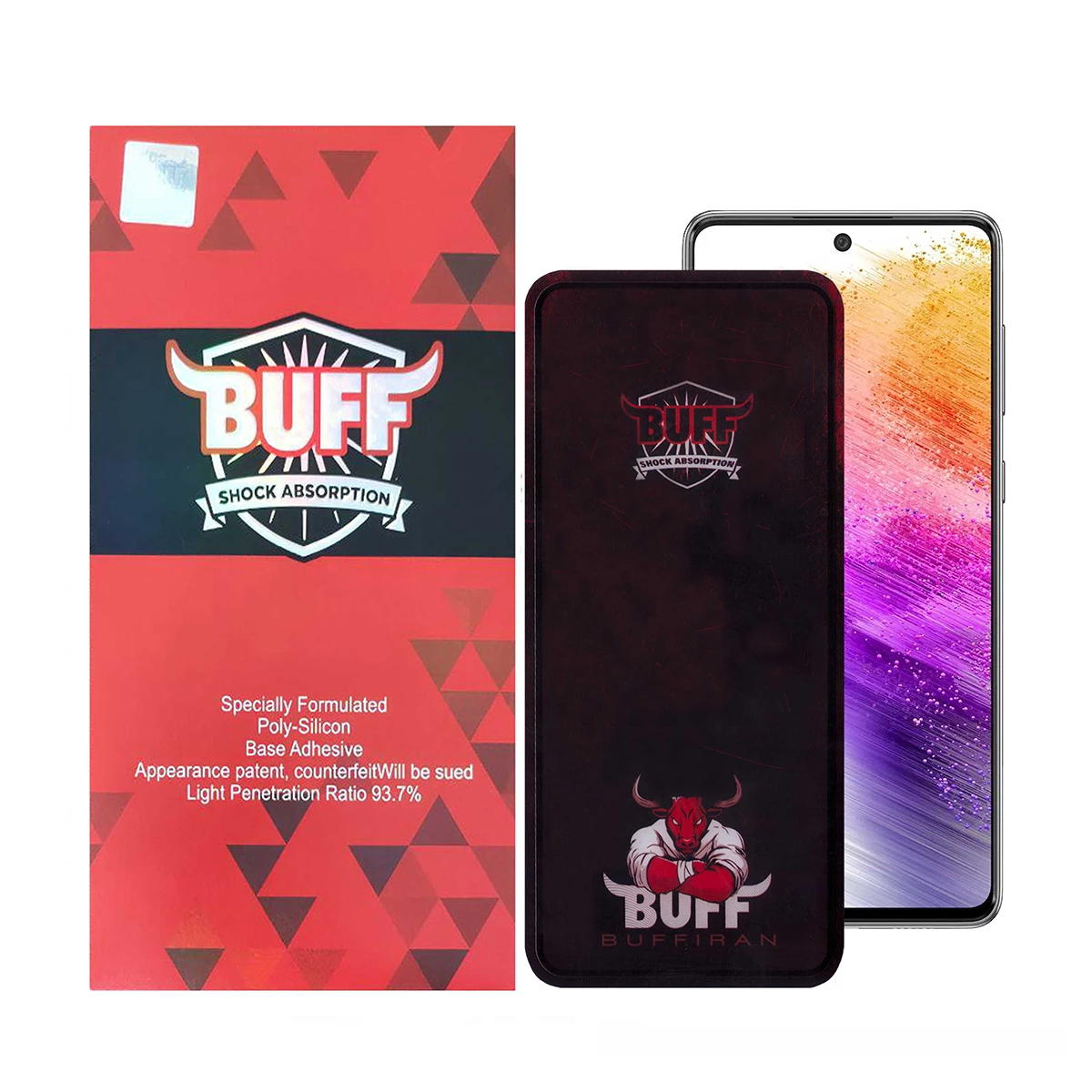 گلس گوشی سامسونگ Galaxy A73 - A72 بوف مدل Muscle-Bull