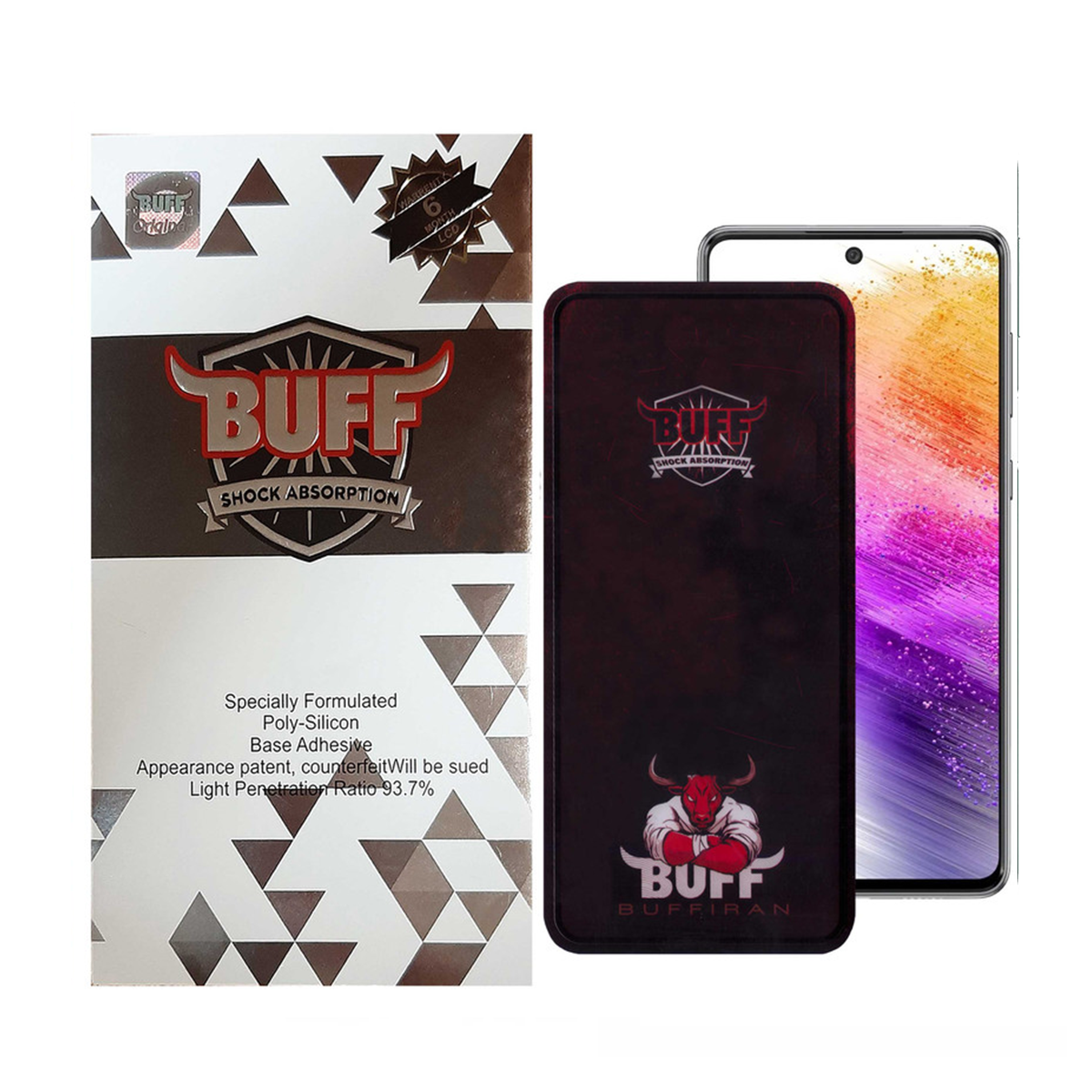 گلس گوشی سامسونگ Galaxy A73 - A72 - A71 - A81 بوف مدل Muscle-Bull-G