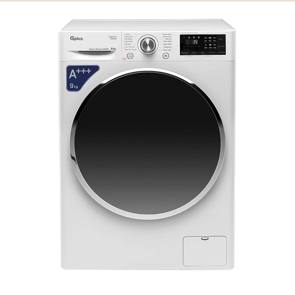 ماشین لباسشویی جی پلاس 9 کیلویی مدل GWM-L909S ماشین لباسشویی جی پلاس 9 کیلویی مدل GWM-L909S
