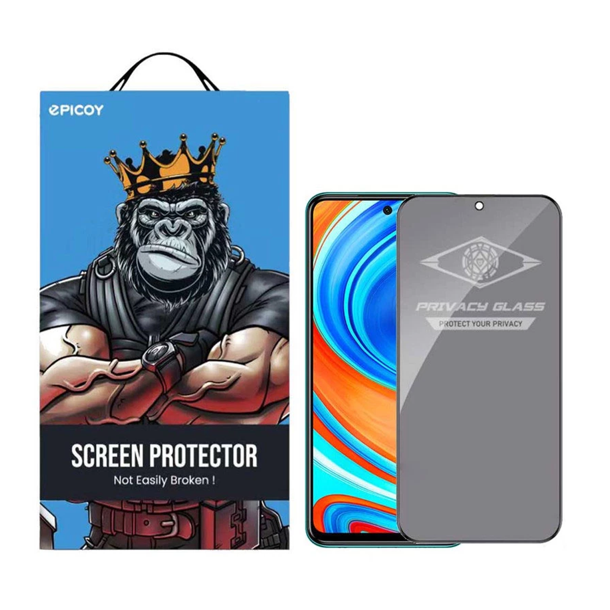 گلس گوشی شیائومی Redmi Note 9 اپیکوی مدل PvSight پرایوسی گلس گوشی شیائومی Redmi Note 9 اپیکوی مدل PvSight پرایوسی